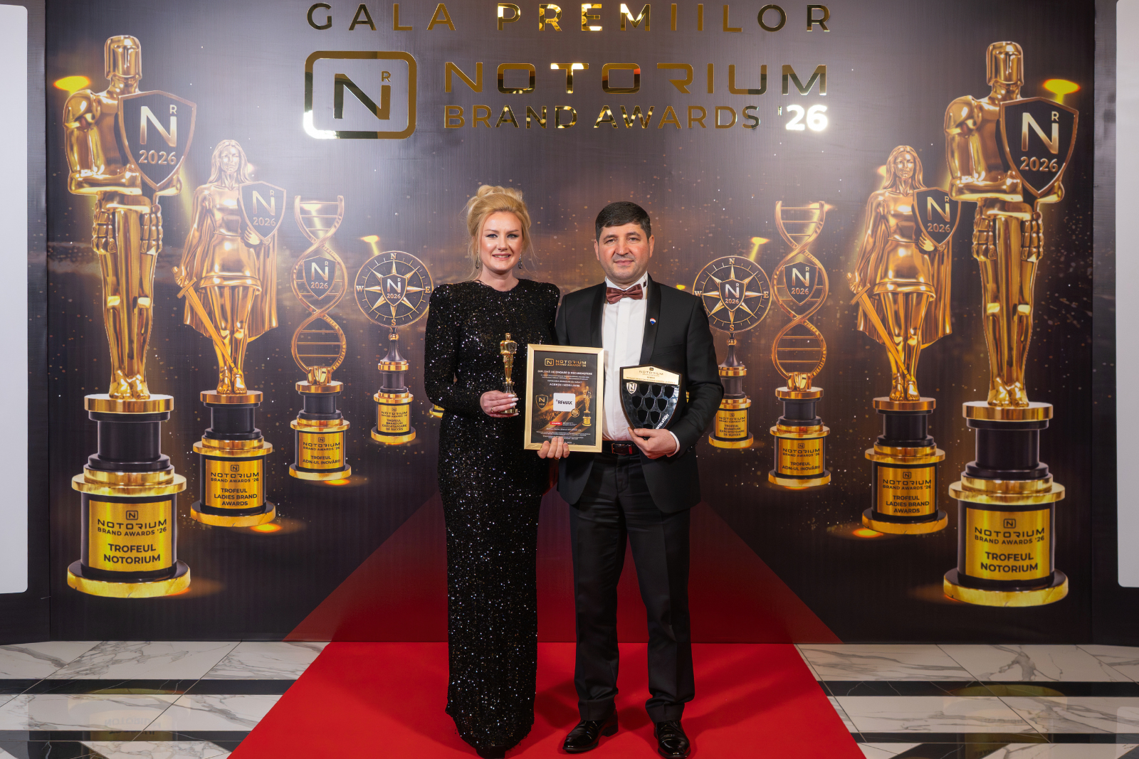 REMAX Moldova, premiată la Gala Notorium Brand Awards 2026 pentru Recunoașterea Publicului